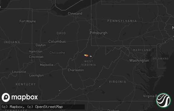 Hail map preview on 07-09-2025