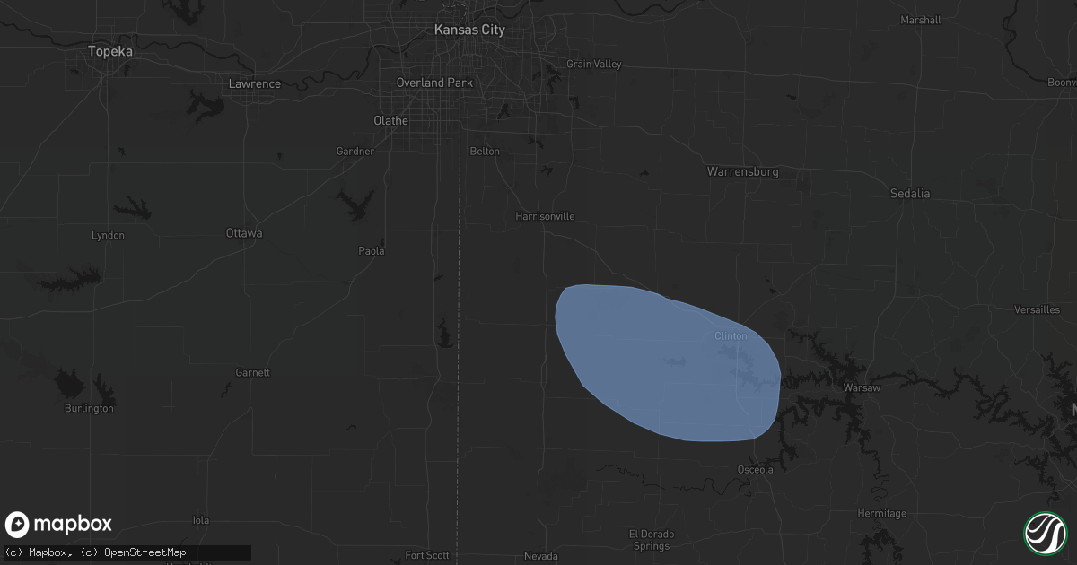 Hail map in Archie, MO on July 9, 2026