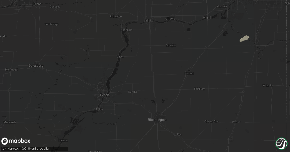 Hail map in Benson, IL on July 9, 2026