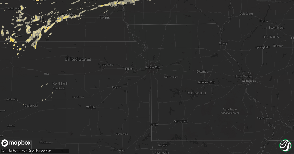 Hail map in Kansas on July 10, 2011