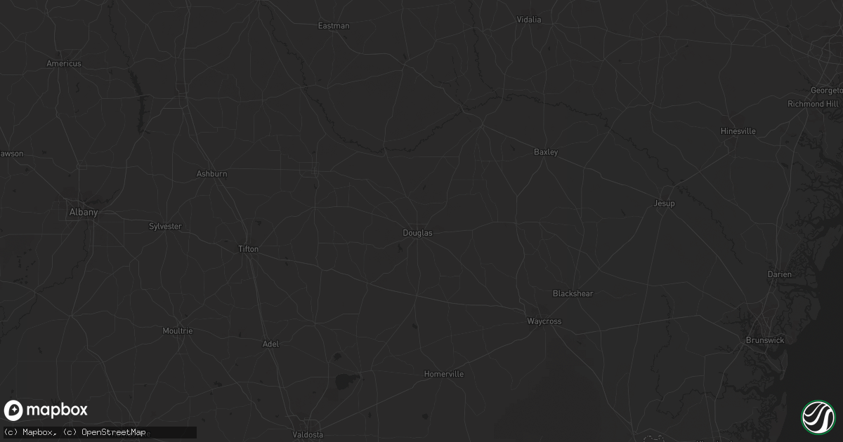 Hail map in Dallas, GA on July 10, 2012