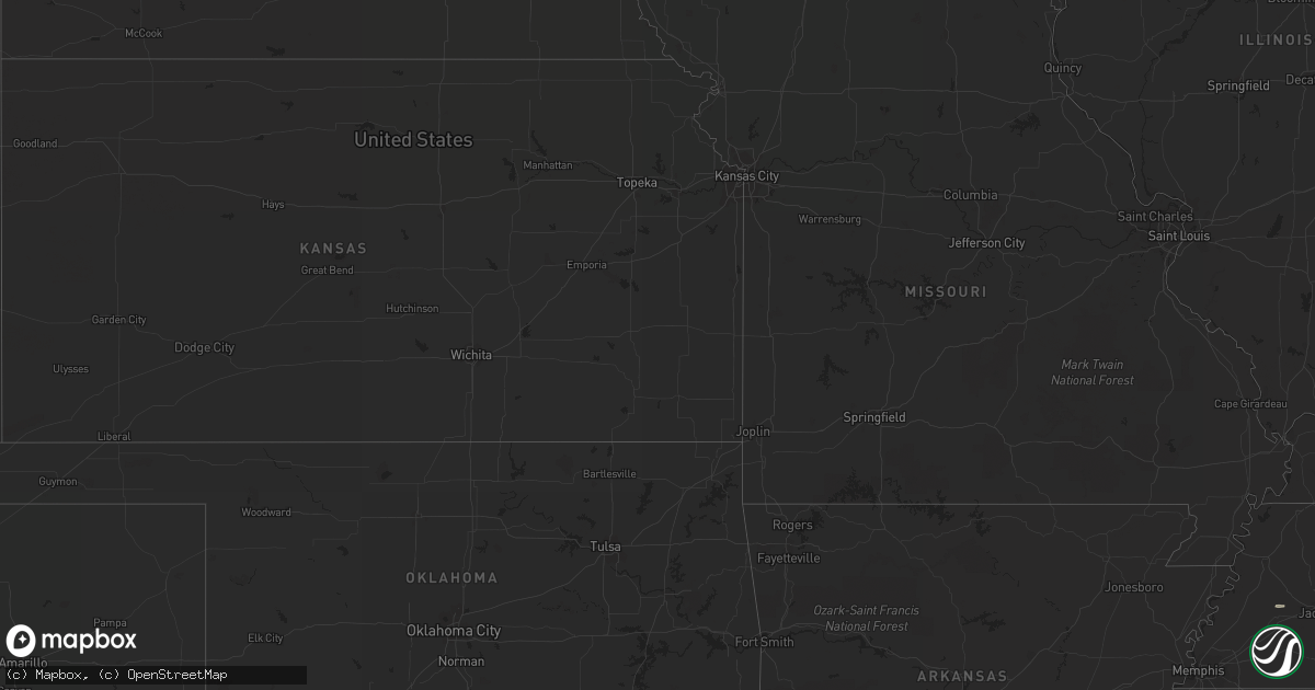 Hail map in Florida on July 10, 2012