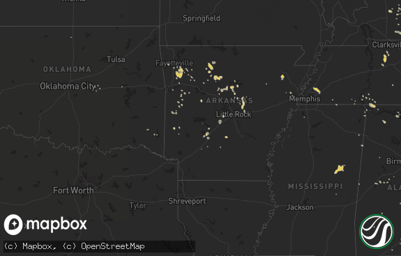 Hail map preview on 07-10-2013