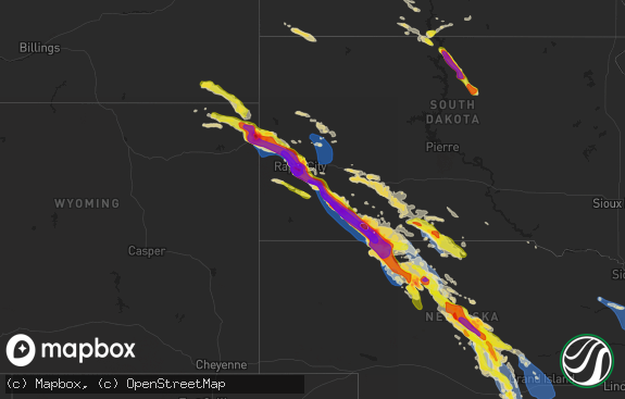 Hail map preview on 07-10-2020