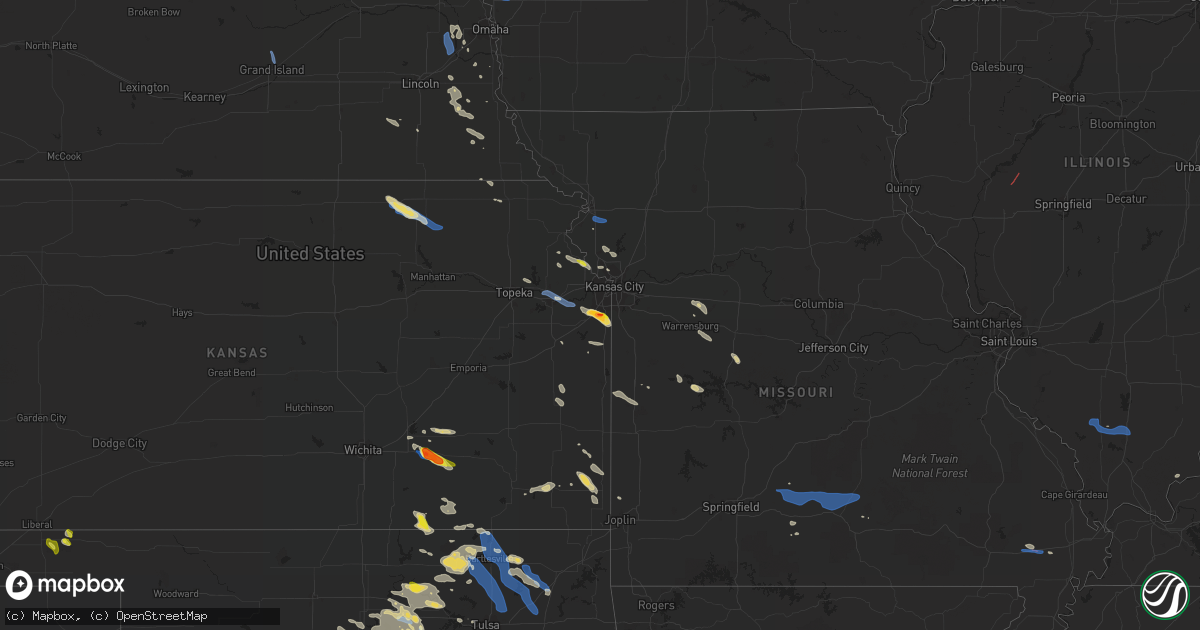 Hail map on July 10, 2021