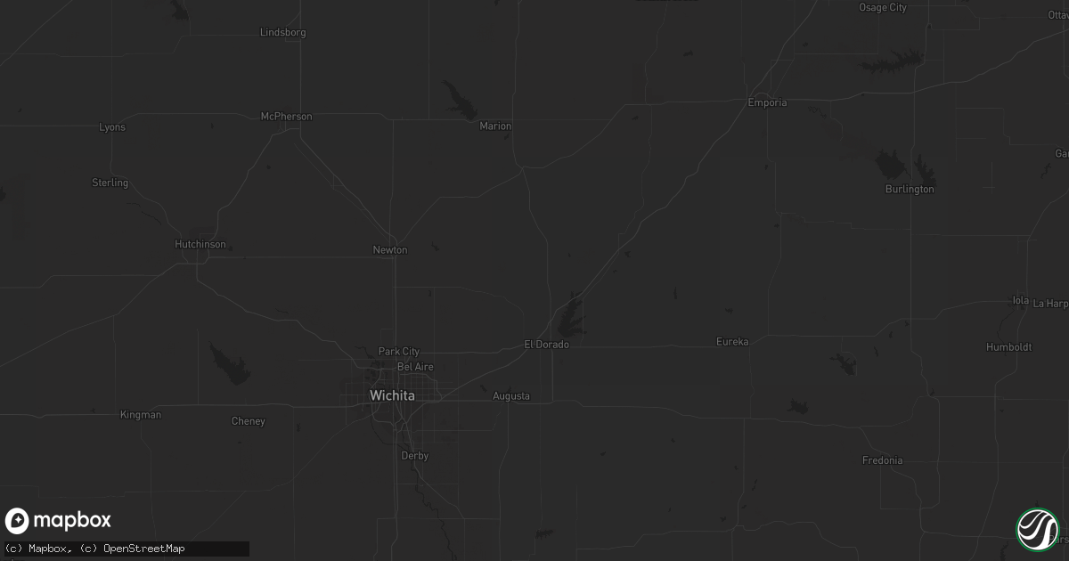 Hail map in Viborg, SD on July 10, 2023