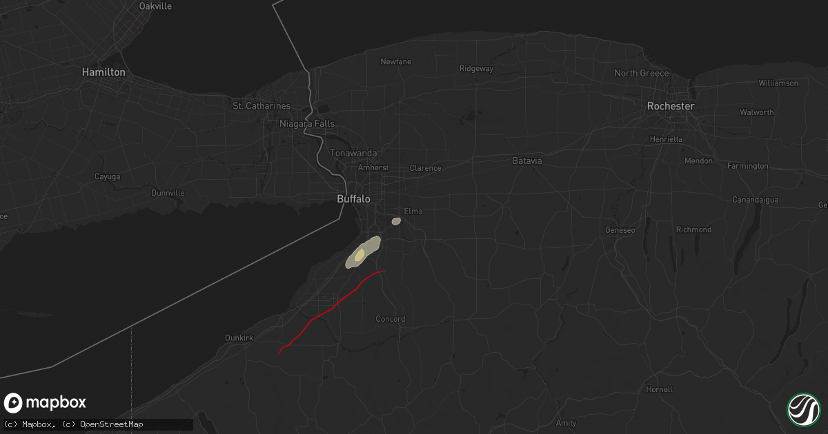 Hail map in Elma, NY on July 10, 2024