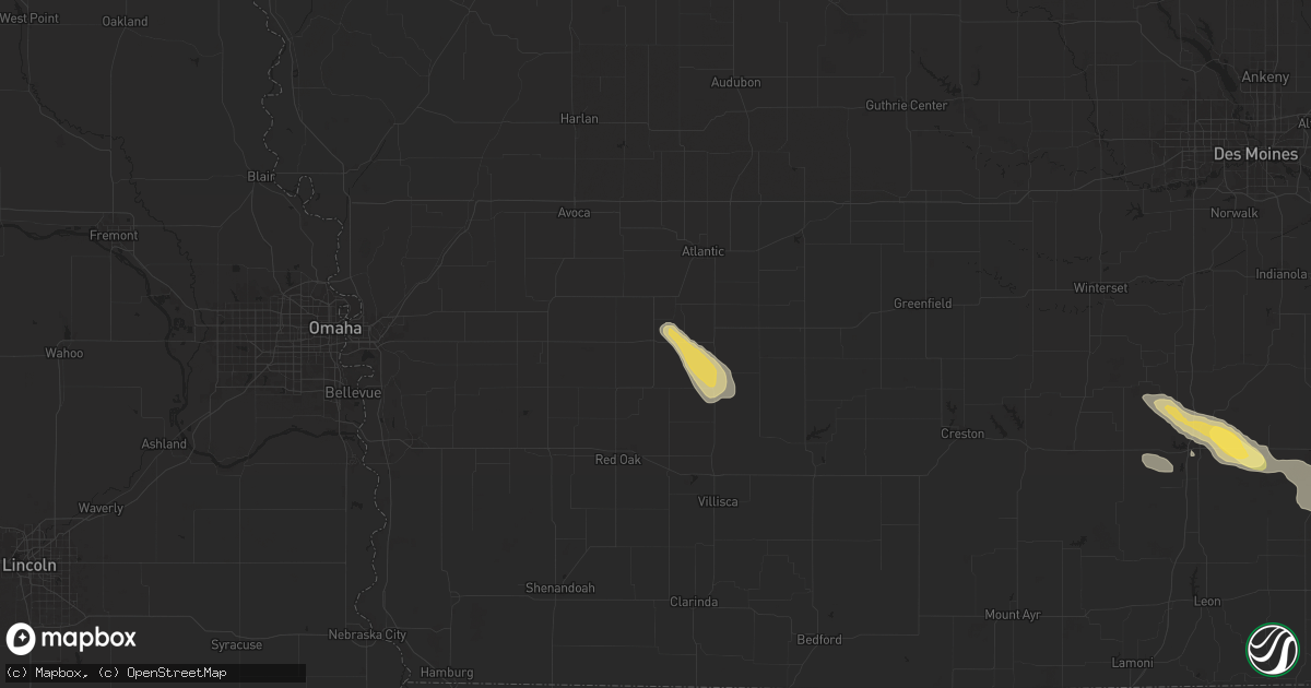 Hail map in Griswold, IA on July 10, 2024