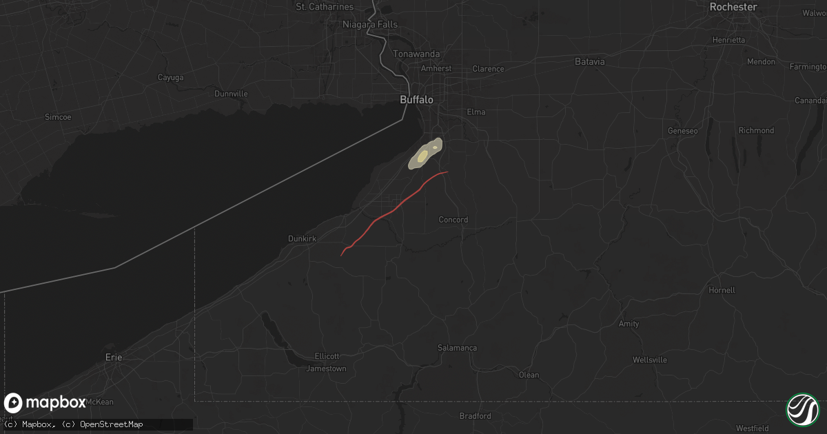 Hail map in Lawtons, NY on July 10, 2024