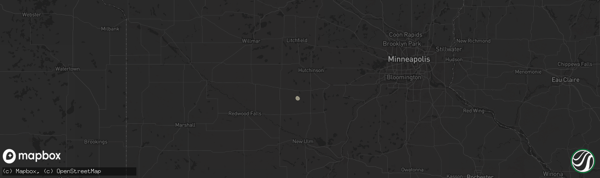 Hail map in Stewart, MN on July 10, 2024