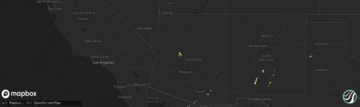 Hail map on July 10, 2024