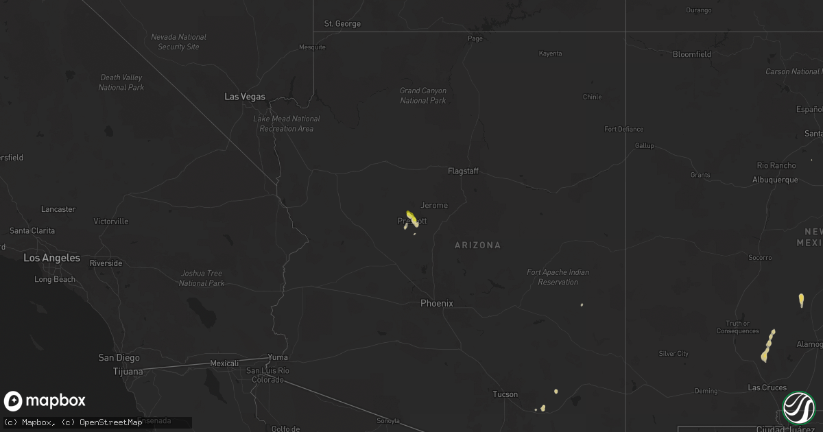 Hail map on July 10, 2024