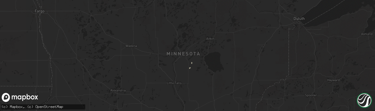 Hail map in Brainerd, MN on July 10, 2025