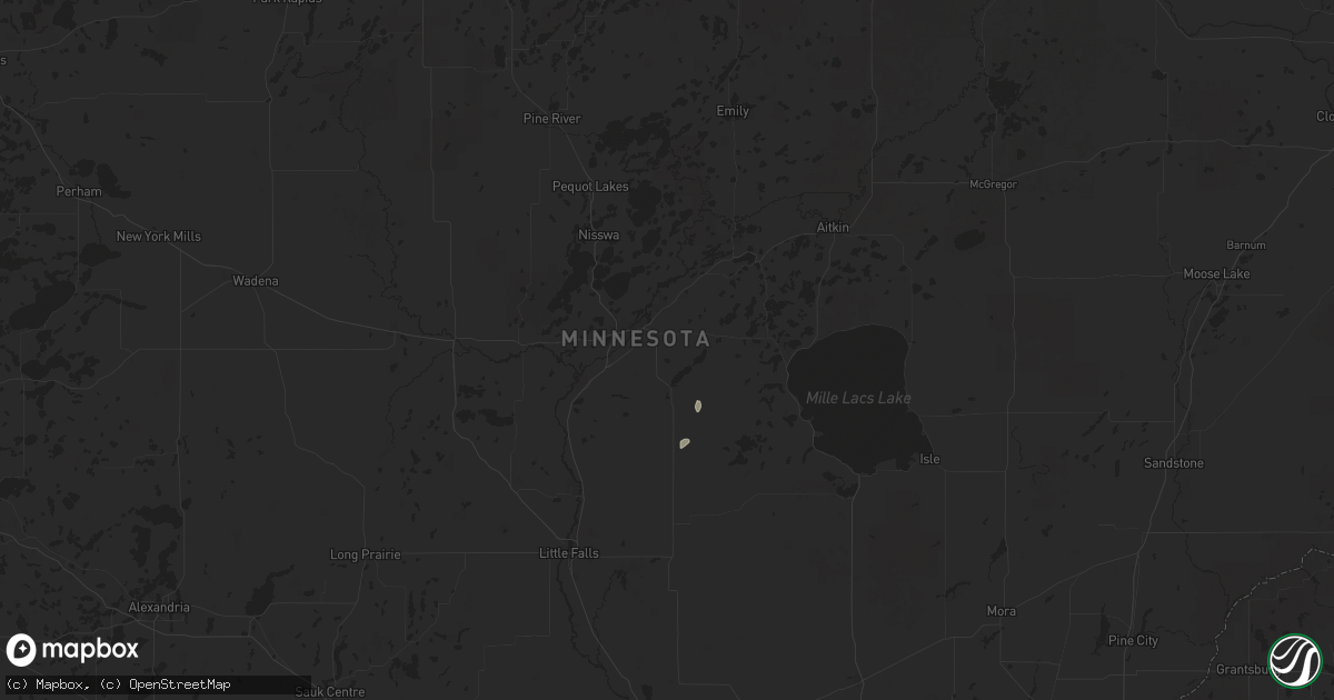 Hail map in Brainerd, MN on July 10, 2025