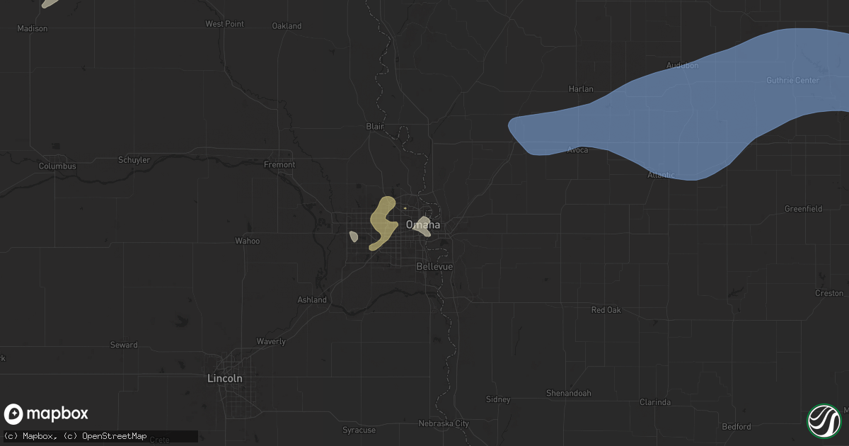 Hail Map in Omaha NE on July 10 - Sales Meta 