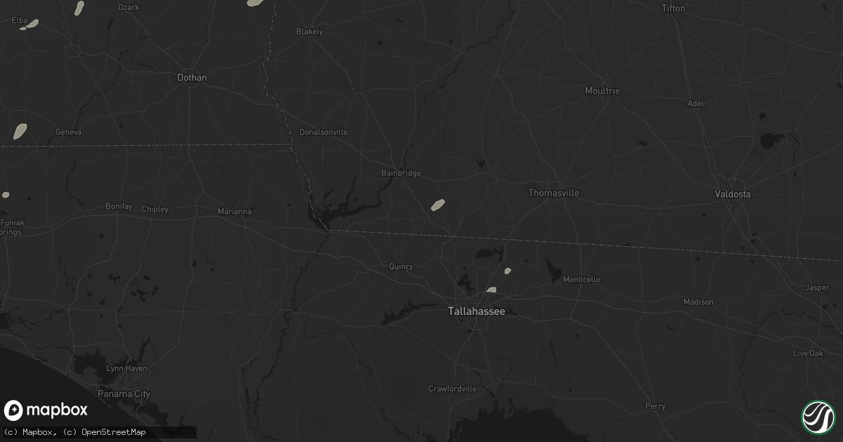 Hail map in Attapulgus, GA on July 10, 2026