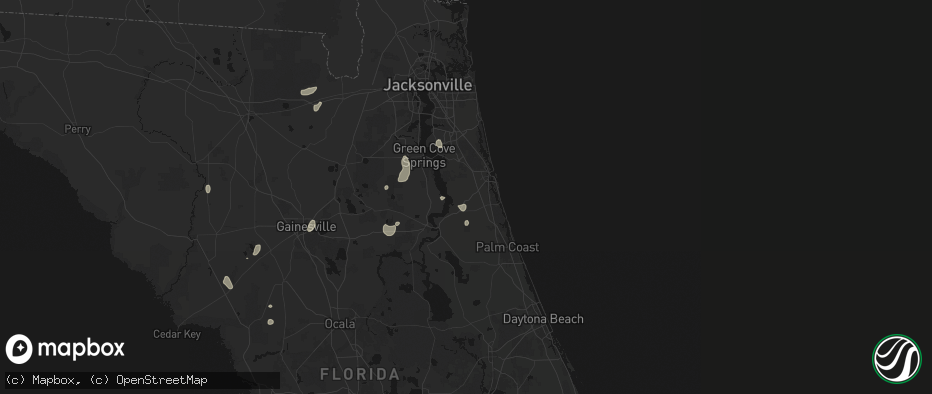 Hail map in Elkton, FL on July 10, 2026