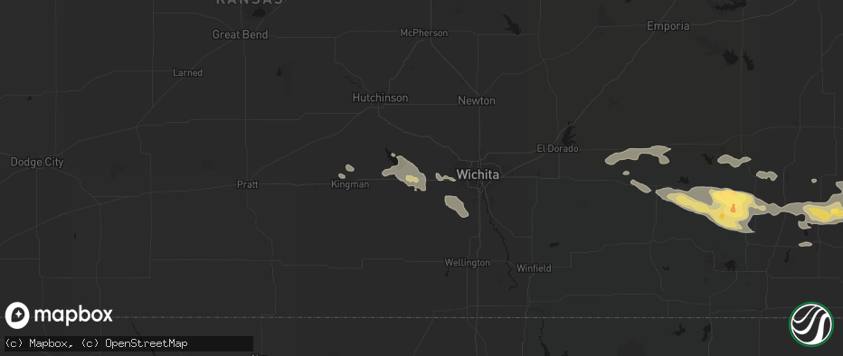 Hail map in Garden Plain, KS on July 10, 2026