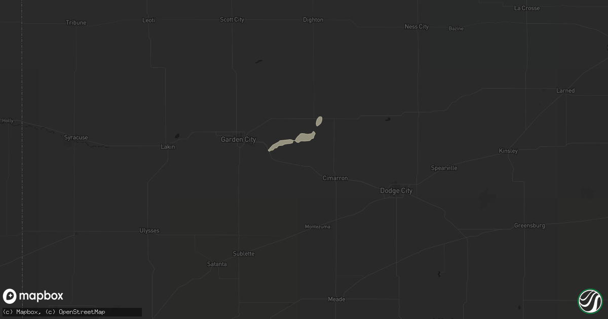 Hail map in Ingalls, KS on July 10, 2026
