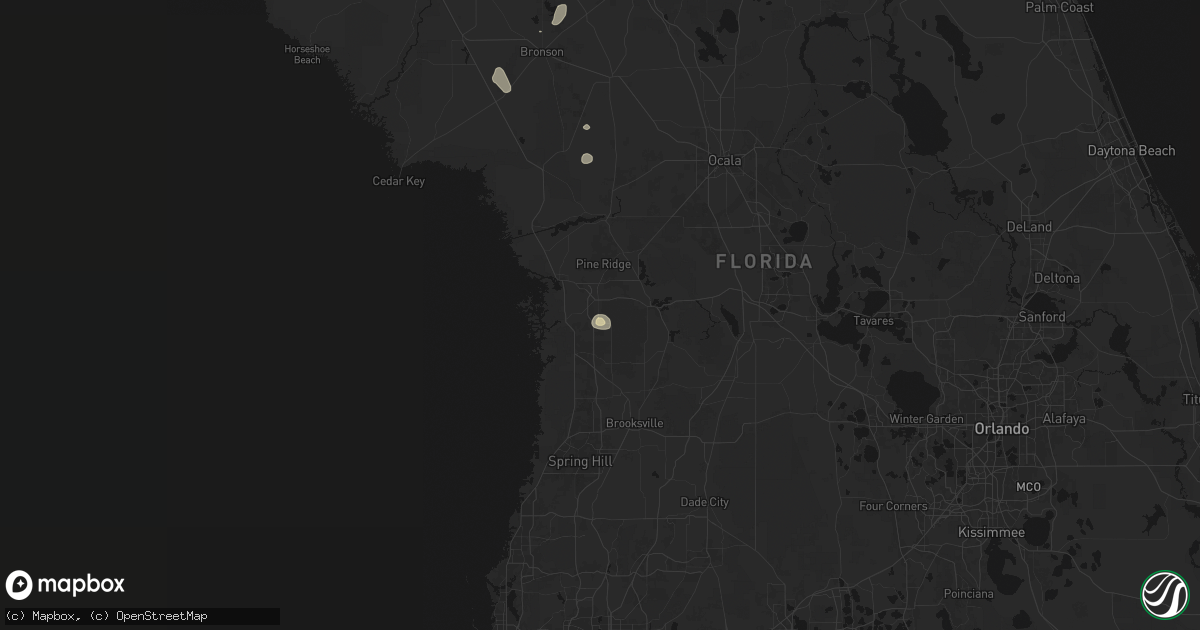 Hail map in Lecanto, FL on July 10, 2026