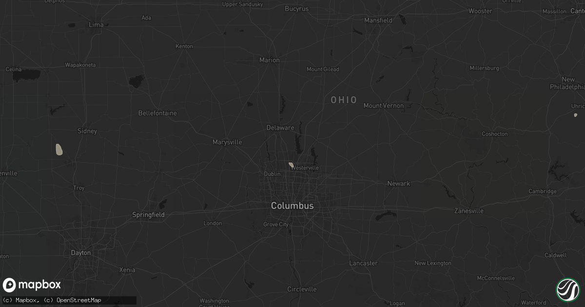 Hail map in Lewis Center, OH on July 10, 2026