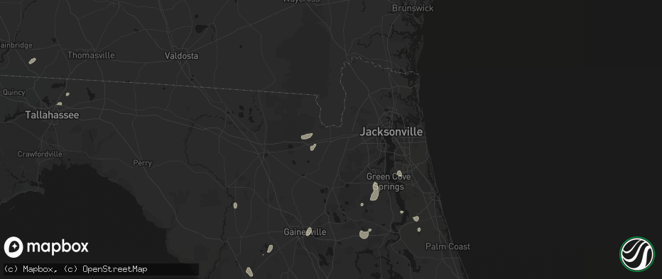 Hail map in Macclenny, FL on July 10, 2026