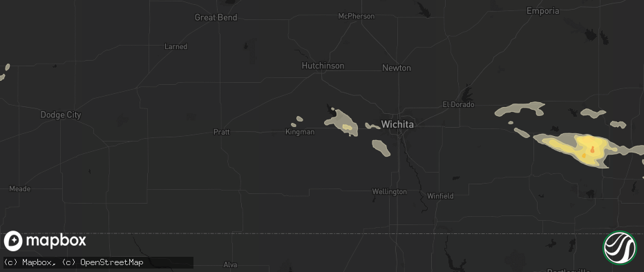 Hail map in Murdock, KS on July 10, 2026