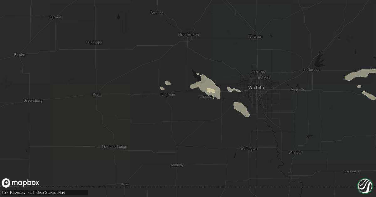 Hail map in Murdock, KS on July 10, 2026