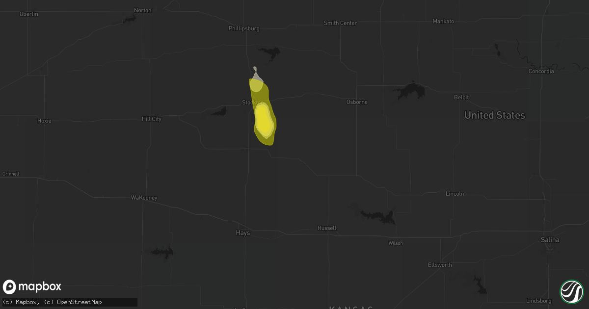 Hail map in Natoma, KS on July 10, 2026