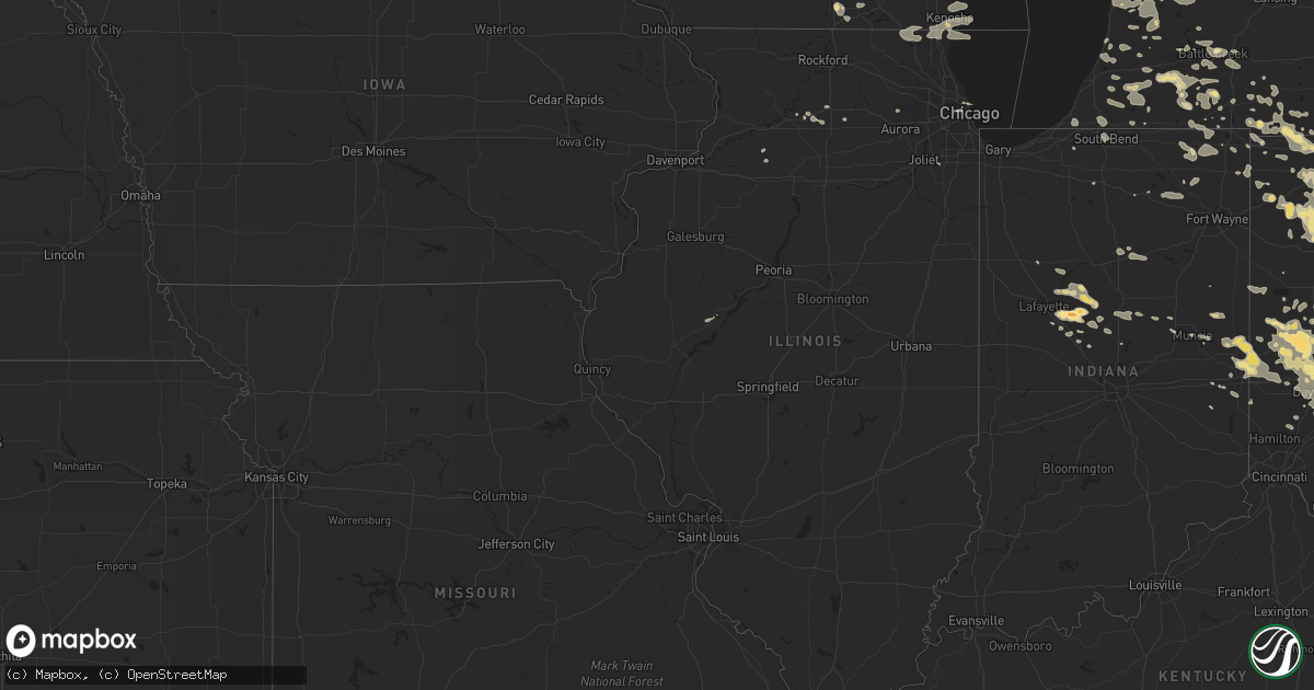 Hail map in Indiana on July 11, 2011