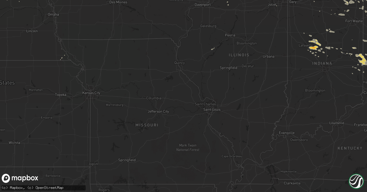 Hail map on July 11, 2011