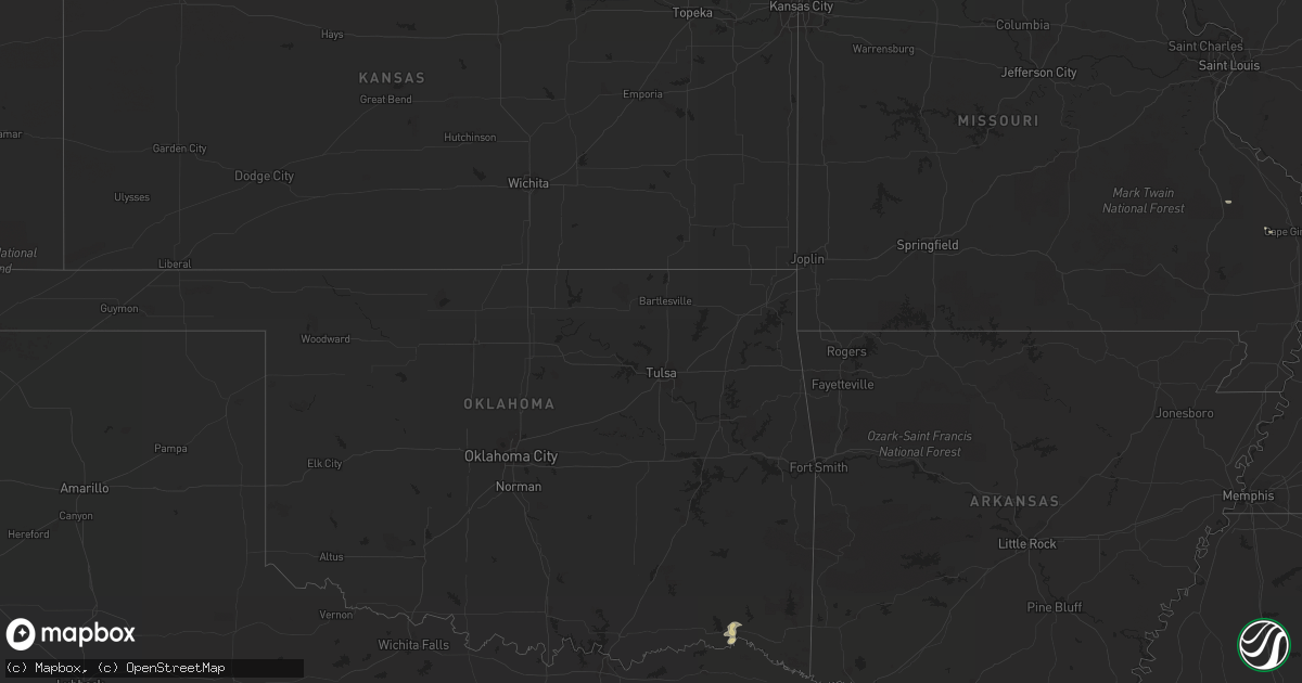 Hail map on July 11, 2012