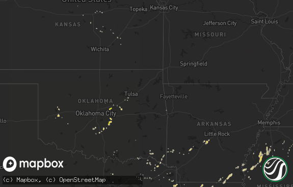 Hail map preview on 07-11-2013