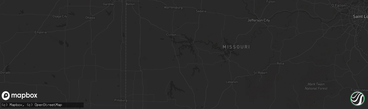 Hail map in Ames, IA on July 11, 2014