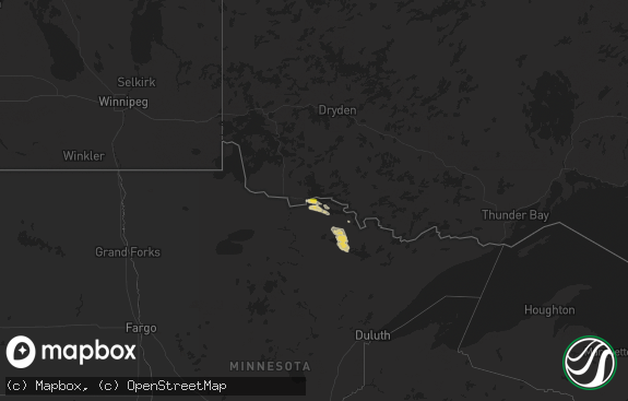 Hail map preview on 07-11-2014