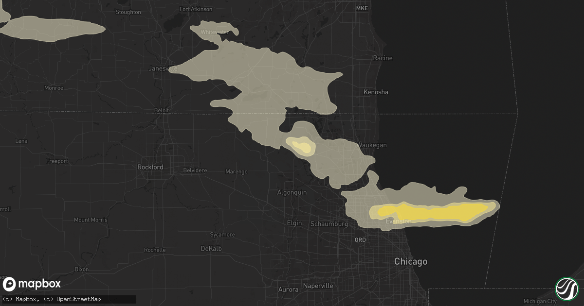 Hail map in Mchenry, IL on July 11, 2017