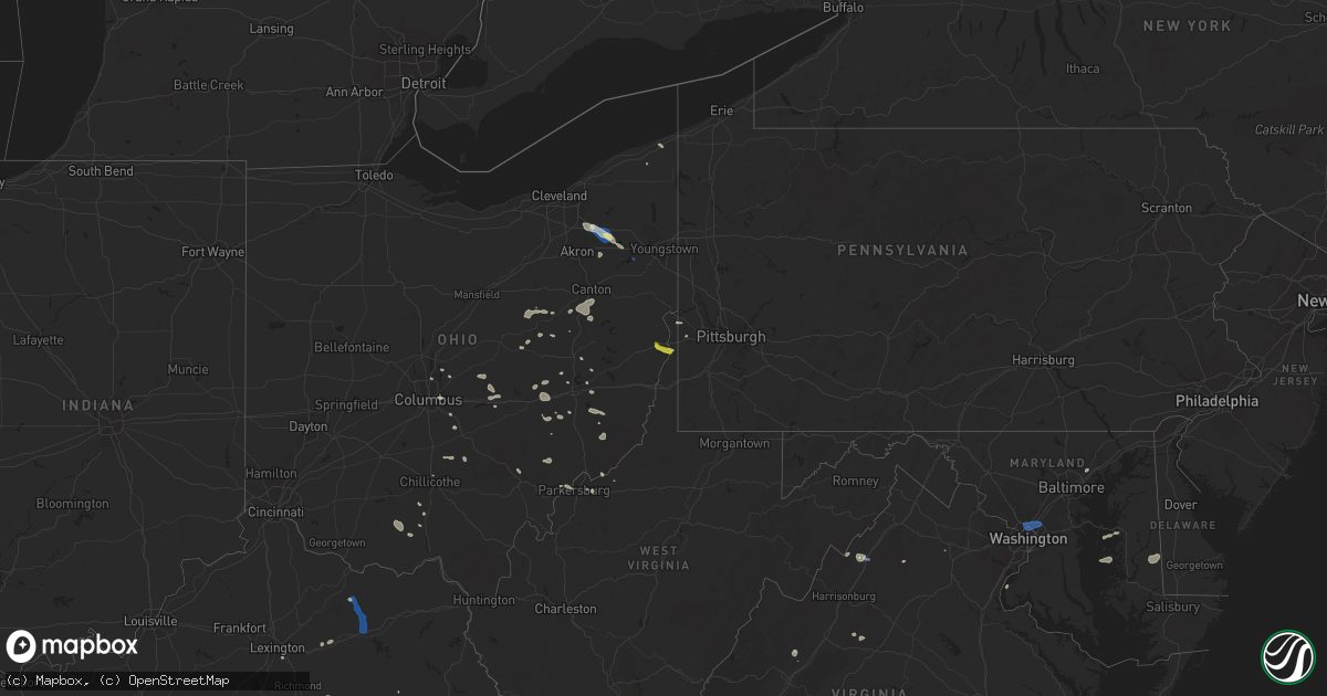 Hail map on July 11, 2019
