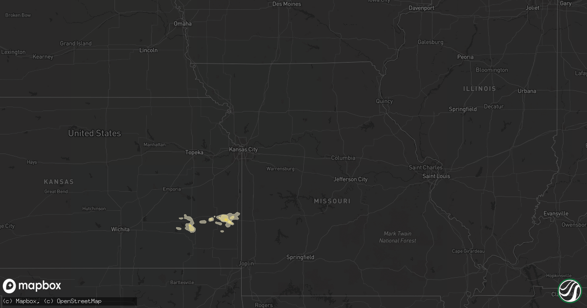 Hail map in Texas on July 11, 2022