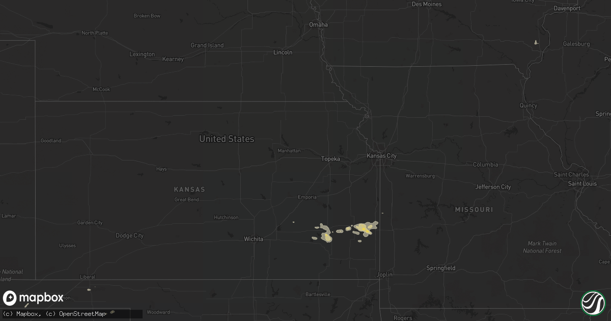 Hail map on July 11, 2022