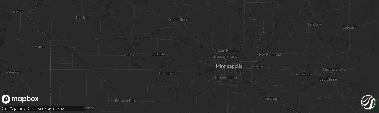 Hail map in La Grange, IL on July 11, 2023