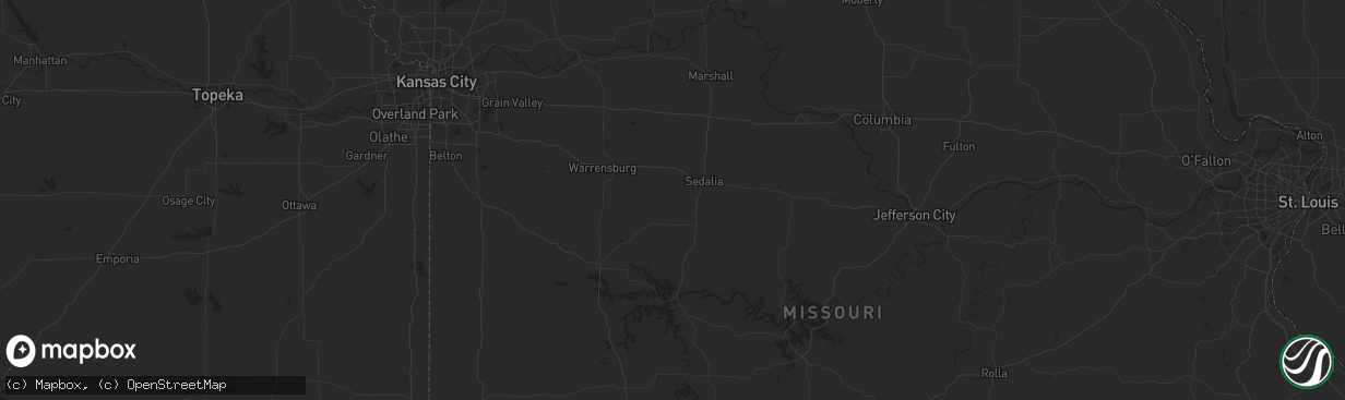 Hail map in New Haven, MI on July 11, 2023