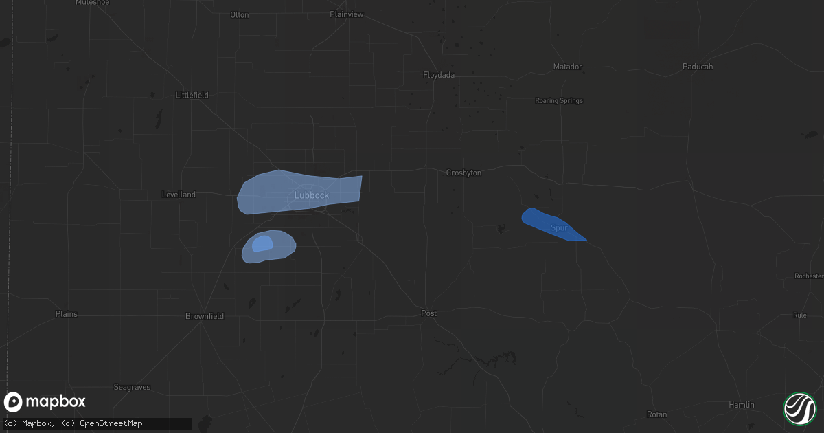 Hail map in Wilson, TX on July 11, 2023