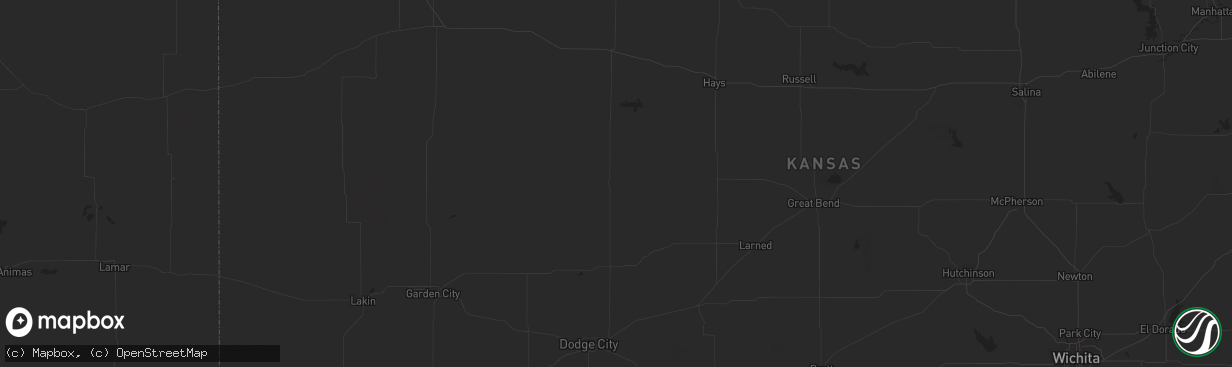 Hail map in Yantis, TX on July 11, 2023