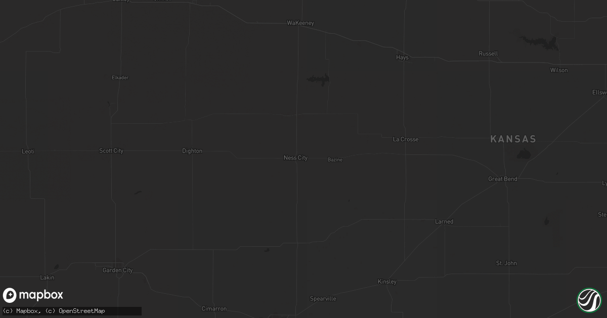 Hail map in Yantis, TX on July 11, 2023