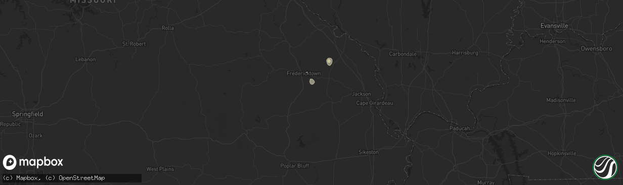 Hail map in Marquand, MO on July 11, 2024