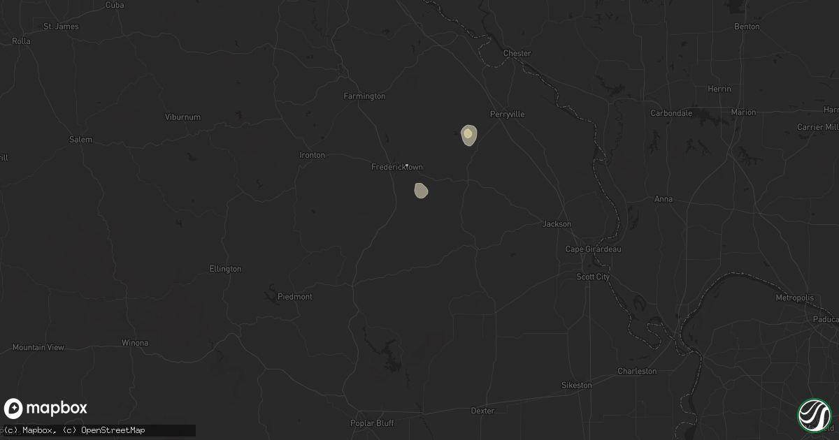 Hail map in Marquand, MO on July 11, 2024