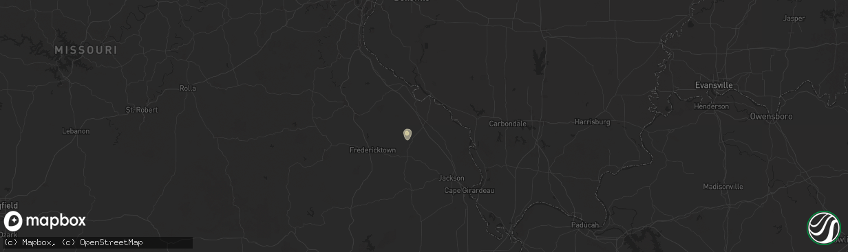 Hail map in Perryville, MO on July 11, 2024