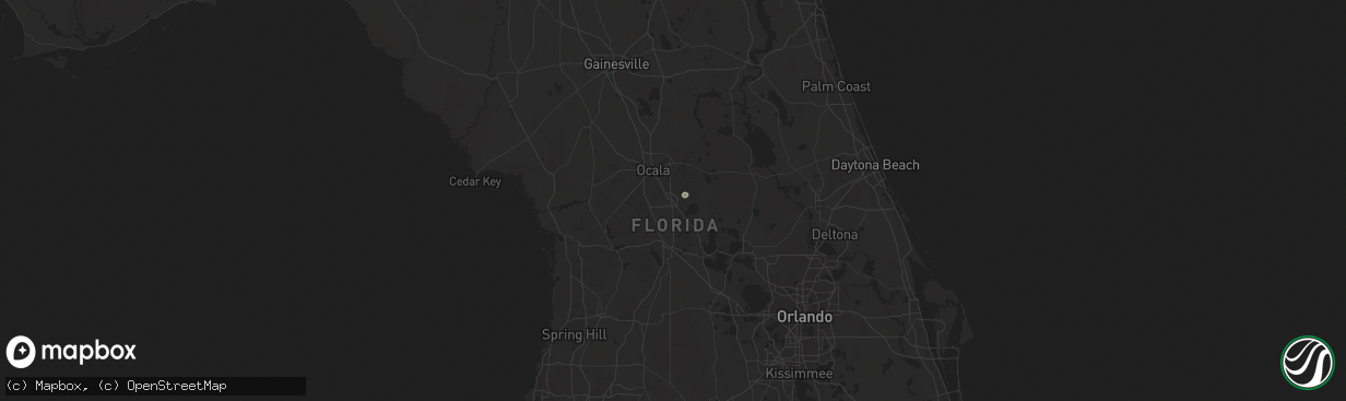 Hail map in Belleview, FL on July 11, 2025