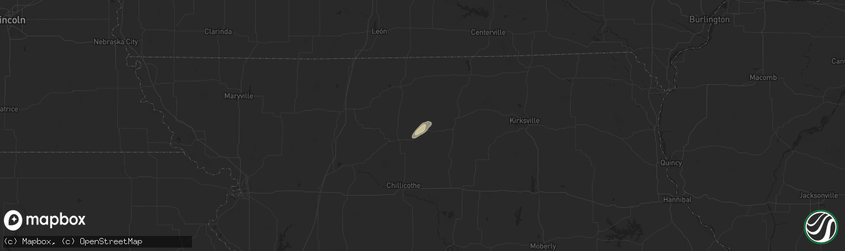 Hail map in Galt, MO on July 11, 2025