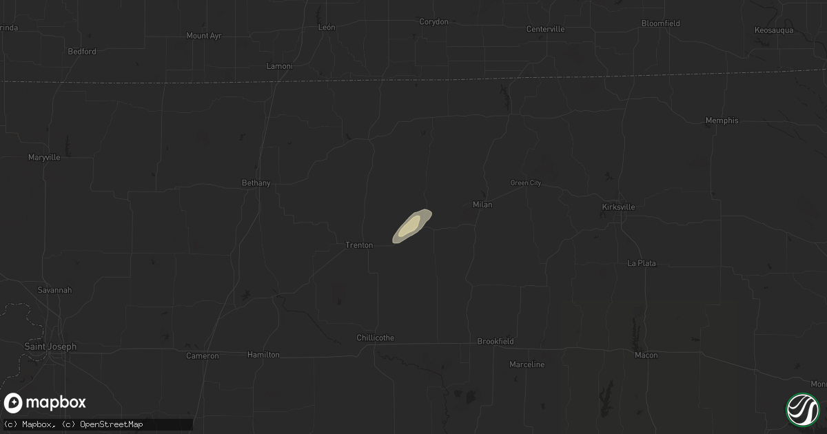 Hail map in Galt, MO on July 11, 2025